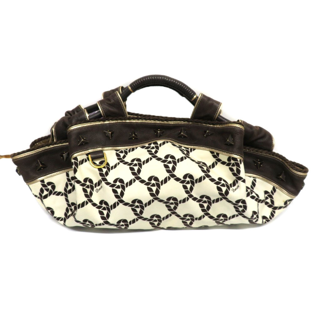 LOEWE Nappa Aire Edition Tote Bag Handbag Canvas Leather Anagram